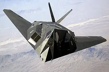 Image 14Lockheed F-117 NighthawkPhotograph credit: Aaron Allmon&nbsp;IIThe Lockheed F-117 Nighthawk  is a semi-retired American single-seat, twin-engine stealth and attack aircraft that was developed by Lockheed's secretive Skunk Works division and operated by the United States Air Force. Its maiden flight took place in 1981, and it was the first operational aircraft to be designed around stealth technology. This F-117 was photographed flying over Nellis Air Force Base in Nevada.More selected pictures