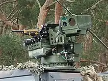 FLW 100 with MG5 A1 mounted on a Dingo
