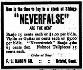 F J Bacon Company Cadenza magazine, November 1907, p.&nbsp;55