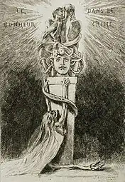Happiness in Crime (1882) etching (12.38 x 9.05&nbsp;cm) Los Angeles County Museum of Art
