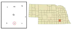 Location of Strang, Nebraska