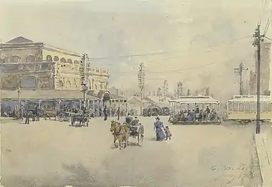 Fish market; corner of Swanston street and Flinders street