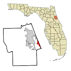 Location in Flagler County and the state of Florida