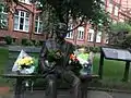 Flowers on Alan Turing's Memorial, 2012.
