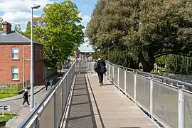 The deck of the footbridge
