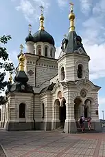 The porch/bell tower