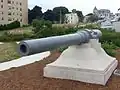 6"/30 caliber gun salvaged from USS&nbsp;Maine in Fort Allen Park