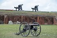 Cannons inside the fort