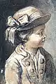 &François Boucher, Portrait of a child with a hat, 18th century