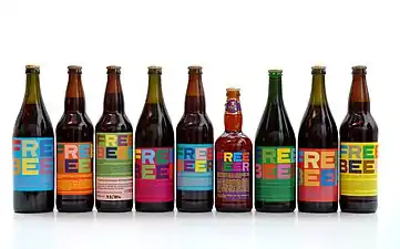 Free Beer bottles based on various recipe and label variants created by breweries since 2005