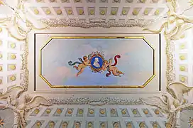 Fresco with Pope Pius VI and angels.