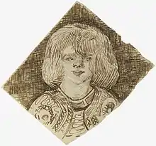 Head of a Girl, Late June 1888Reed pen and ink on wove paper, 18 x 19.5&nbsp;cmGuggenheim Museum