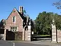 The gatehouse at the main (south) entrance