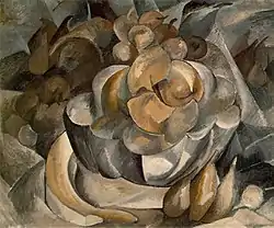 Georges Braque, 1908–09, Fruit Dish, oil on canvas, 54 × 65&nbsp;cm, Moderna Museet, Stockholm