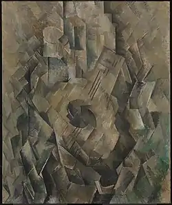 Georges Braque, 1909–10, La guitare (Mandora, La Mandore), oil on canvas, 71.1 x 55.9&nbsp;cm