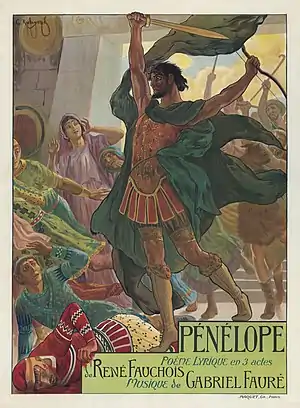 Georges Rochegrosse - Poster for Gabriel Fauré's Pénélope (1913)