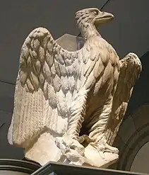 The lectern, in the form of the Eagle of St John