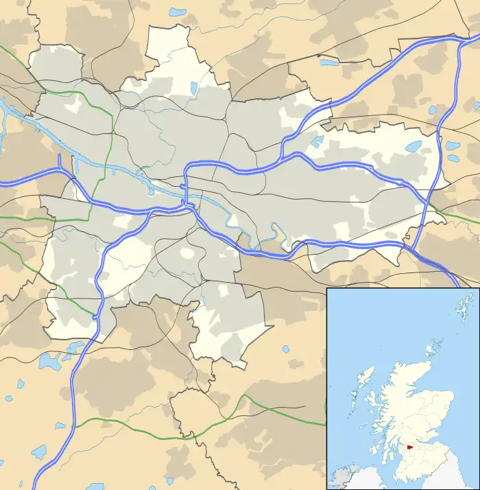Castlemilk is located in Glasgow council area