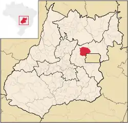 Location in Goiás state