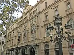 Between 1847 and 1989, the Liceu in Barcelona (Spain) was the largest opera house in Europe by capacity, with its 2,338 seats at the time