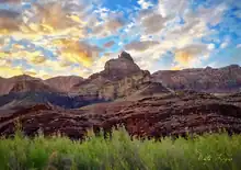 West aspect at sunrise