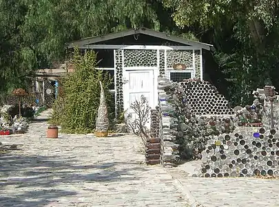 Grandma Prisbrey's Bottle Village – a folk art piece, located in Simi Valley, California.
