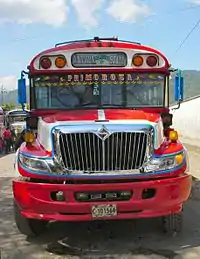 Image 9A camioneta or chicken bus, a typical mode of transportation in Guatemala