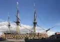 HMS&nbsp;Victory: the only ship of the line that is preserved.