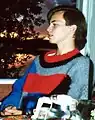 Image 100Swedish teenager with mullet haircut and abstract jumper, 1991. (from 1990s in fashion)