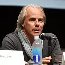 Harald Zwart talking at a convention