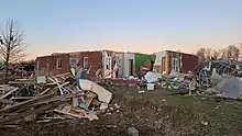 Image 1Major structural damage to a house near Hartford. (from 2021 Western Kentucky tornado)
