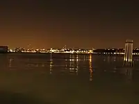 A view of the river from the terminal