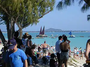 Hōkūle‘a at Kailua Beach, 1 May&nbsp;2005