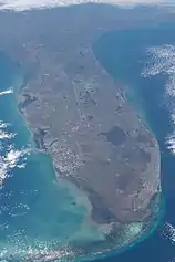 Image 34A map of Florida, as seen from outer space. (from Geography of Florida)