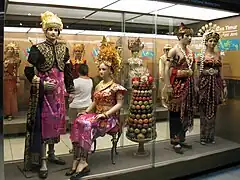Image 12Exhibit in Indonesia Museum, Jakarta, displaying the traditional costumes of Indonesian ethnic groups