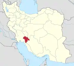 Location of Kohgiluyeh and Boyer-Ahmad province in&nbsp;Iran