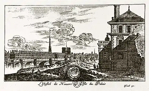 View of the grand pavilion from the west (1652)