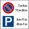 Parking prohibited at certain times and allowed in others