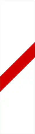 Level crossing countdown marker (placed at one-third of the distance from the crossing, usually 50&nbsp;m)