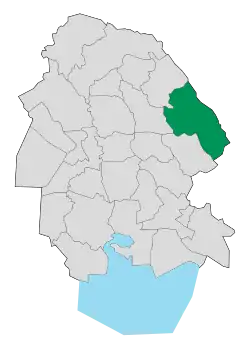 Location of Izeh County (from which Dezpart County was separated) in&nbsp;Khuzestan&nbsp;province