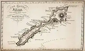Scoresby's map of 1820 with Egg Island
