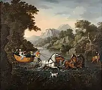 Coach Fording a Stream, c. 1825-1830, Wadsworth Atheneum, Hartford, Connecticut