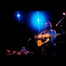 Jason Boesel playing a solo set in Los Angeles