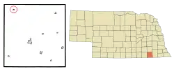 Location of Daykin, Nebraska