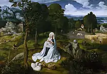 Rest on the Flight into Egypt, oil on panel, 121 × 177 cm (47.6 × 69.7 in), Museo del Prado, Madrid