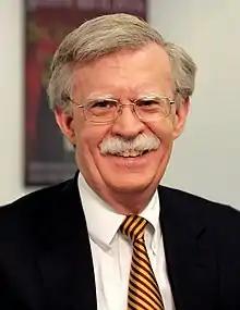 Former United States Ambassador to the United Nations and Former United States National Security Advisor John Bolton (JD, 1974)