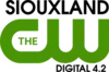 The CW network logo in green. Above it is the word "Siouxland" in black, right aligned. Beneath in black are the words "Digital 4.2", right aligned.