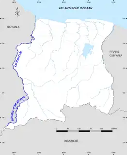 Map of The Corantijn River