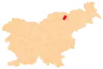 The location of the Municipality of Lovrenc na Pohorju