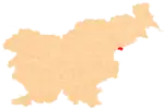 The location of the Municipality of Rogatec